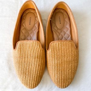 Birdies the Starling Maize Woven Yellow Loafer Flats Size 9